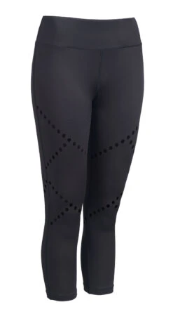 Women's Diamond Laser Cut Capri