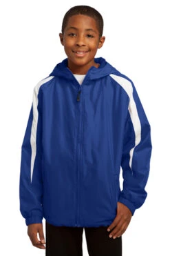 Sport-Tek Youth Fleece Lined Colorblock Jacket